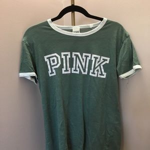 GREEN PINK VS RINGER TEE!